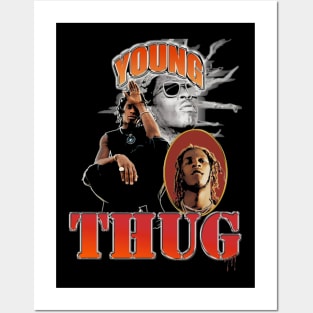 YOUNG THUG MERCH VTG Posters and Art